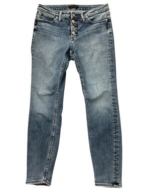 Silver Jeans Light Blue Most Wanted Skinny Jeans